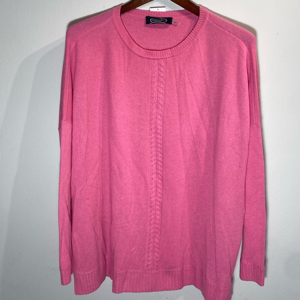 MAGASCHONI*Pink Flowy 100%Cashmere Sweater*Sm.$375 - Picture 3 of 10